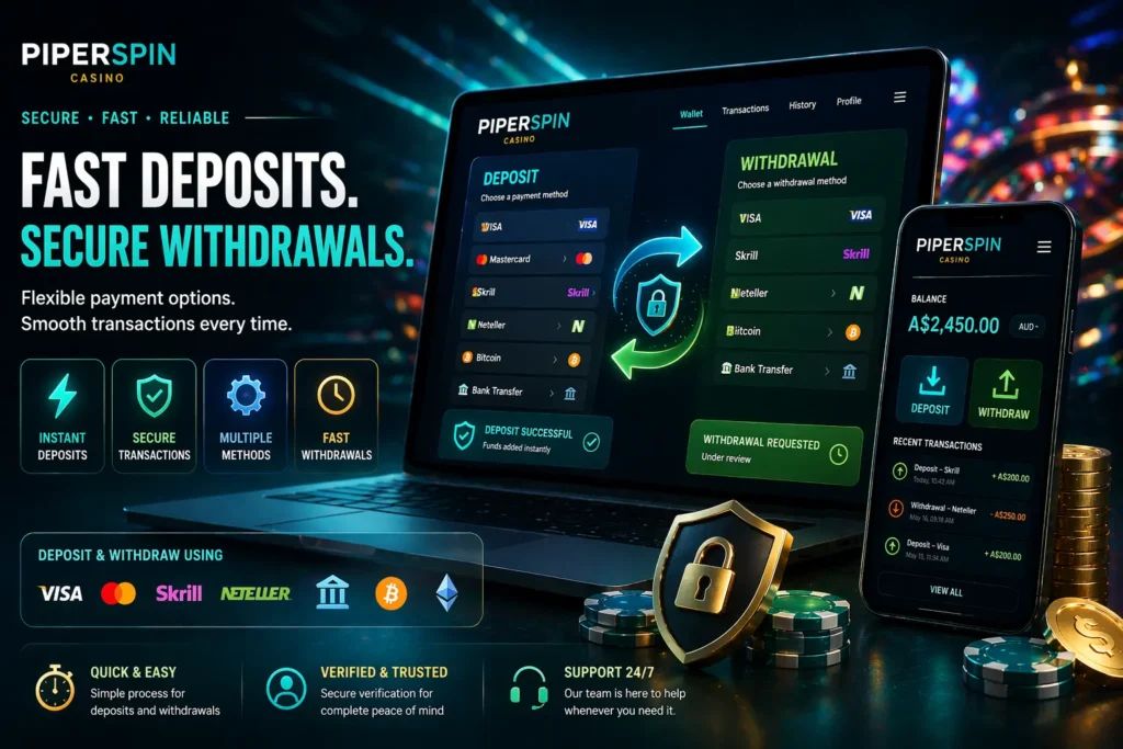 piperspin deposit and withdrawal banner